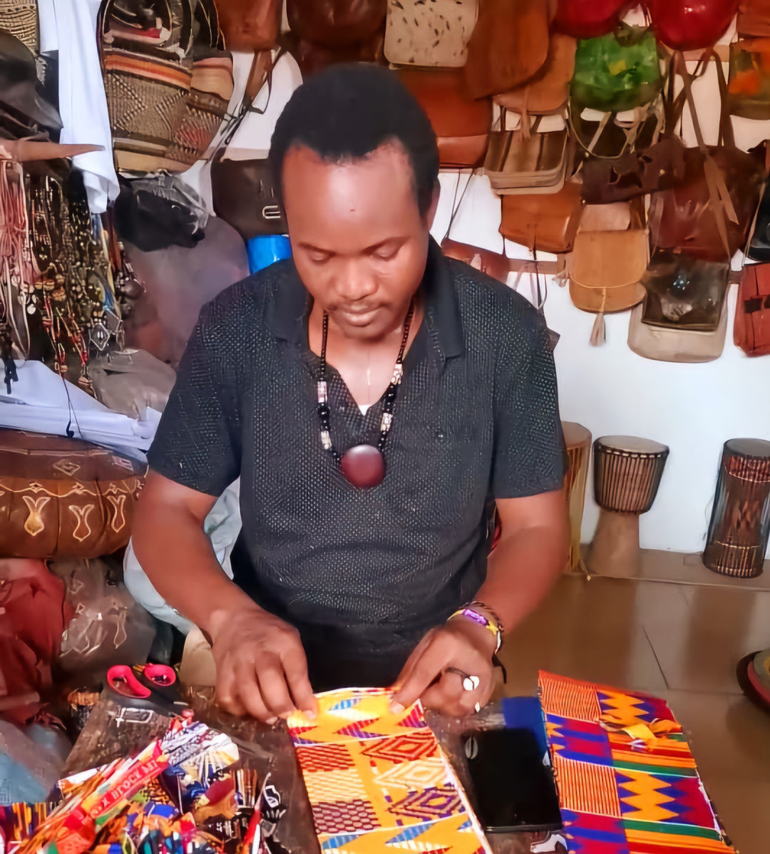 Meet Mr. Vitus Amoah: A Fair Trade Artisan Partner at Ayebea's Sankofa Marketplace