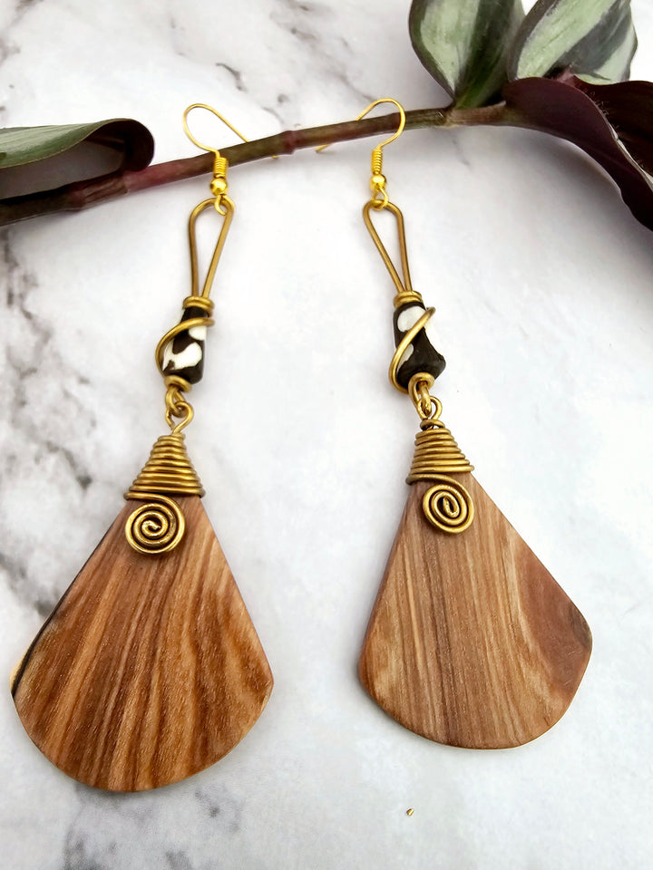 African Dangling Drop Statement Earrings