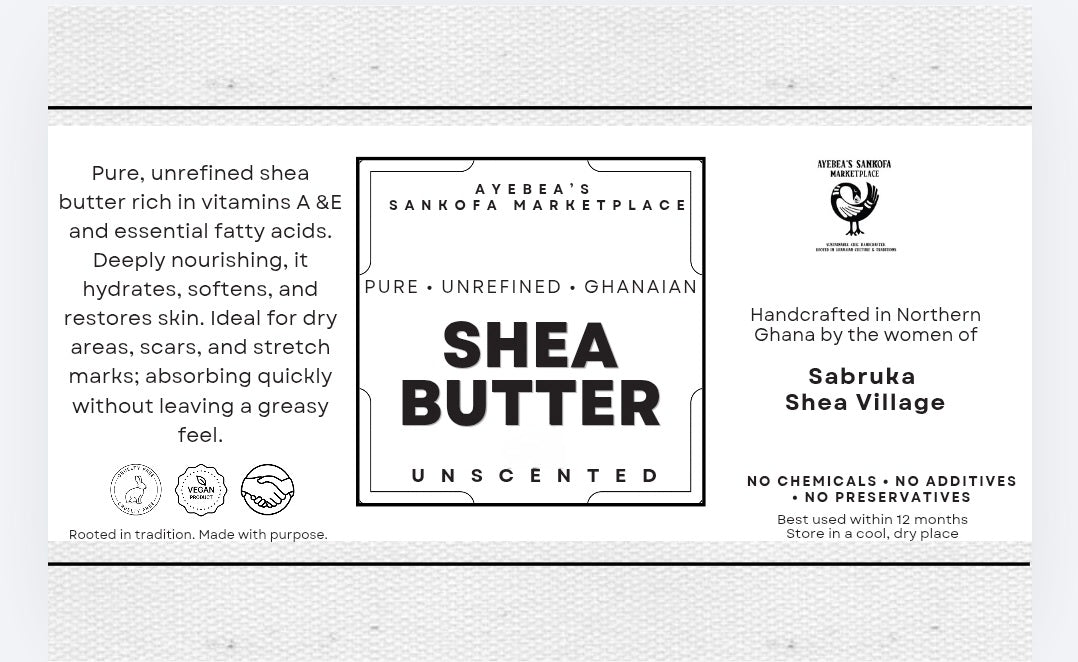 Sheabutter – 100 % rein und unraffiniert aus Ghana