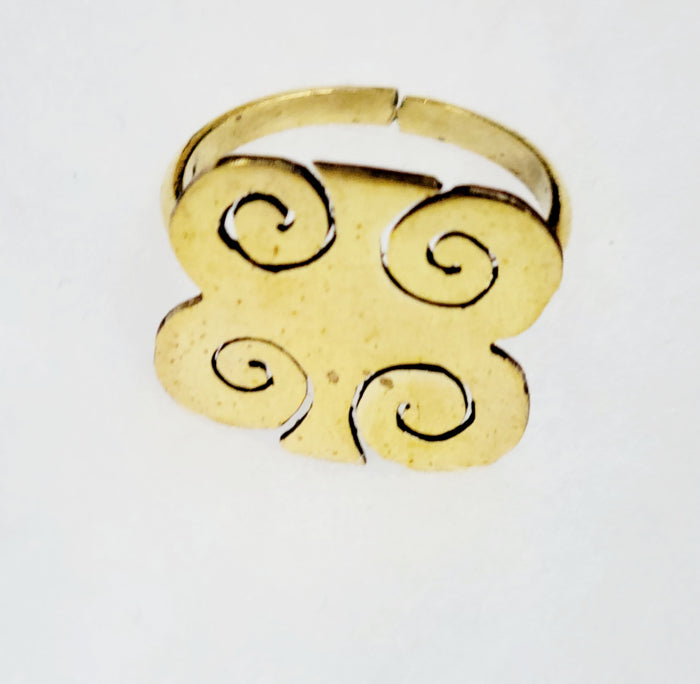 Brass Rings- Adinkra Symbols