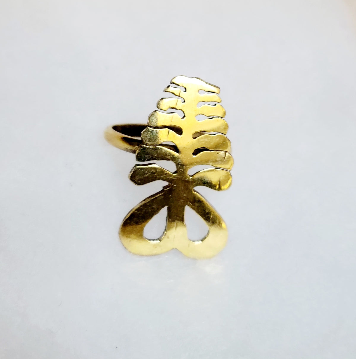 African Brass Ring | Brass Rings - Adinkra Symbols | Ayebea's Sankofa