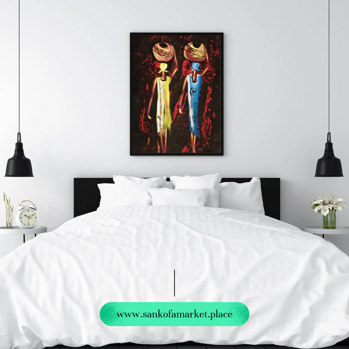 African Wall Art | Women, and the Art of Balance | Ayebea's Sankofa