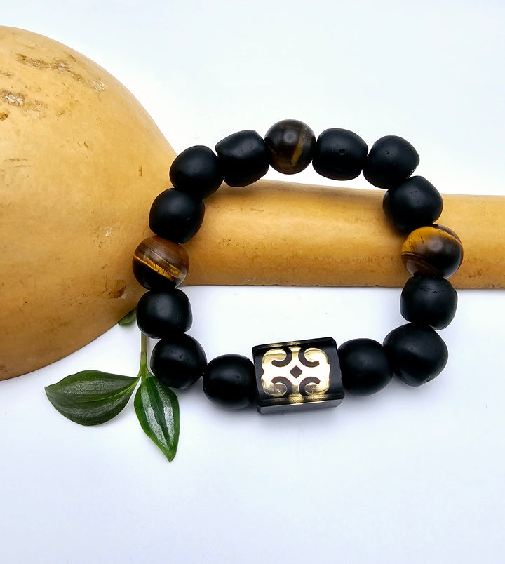 EcoAdinkra Harmony Bracelets- "Dwennimmen" Ram's Horn