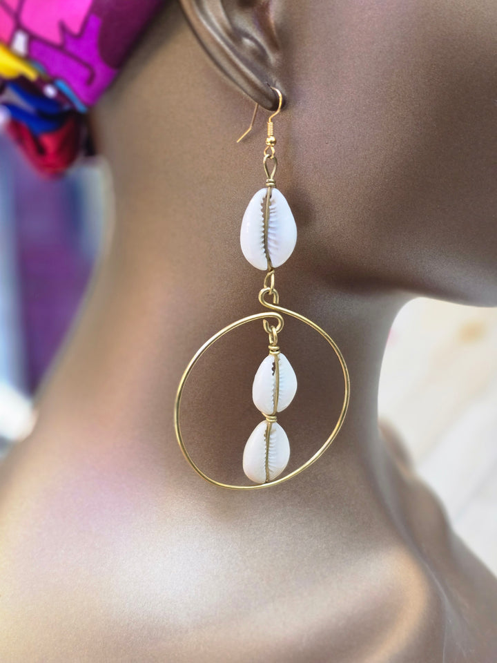 African Dangling Drop Statement Earrings