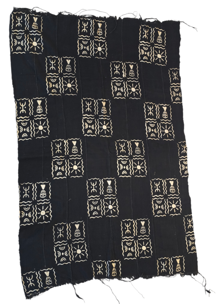 Fair Trade Bogolan Textile – Hand-Painted African Fabric for Sustainable Home Décor