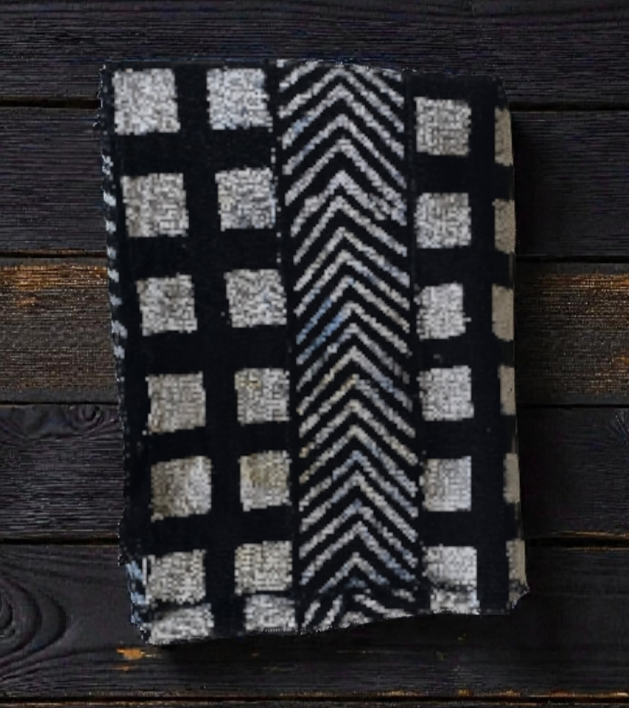 Fair Trade Bogolan Textile – Hand-Painted African Fabric for Sustainable Home Décor