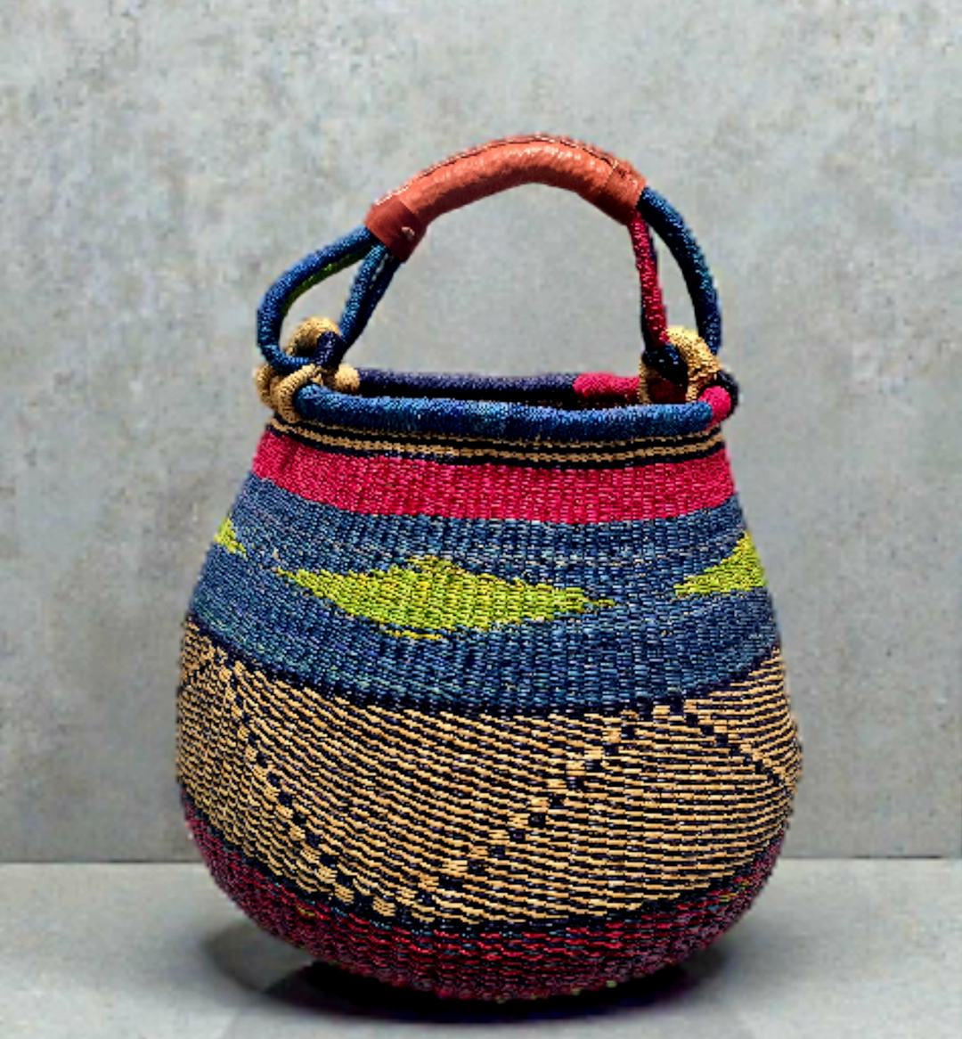 Bolga Pot Basket – Handwoven by the Women of Ayebase