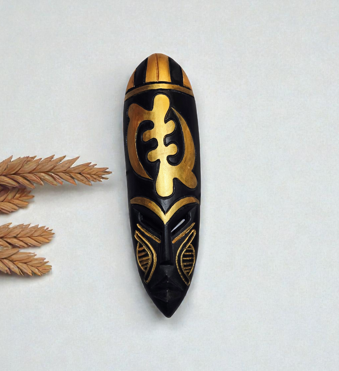 Gye Nyame- Hand Carved African Mask