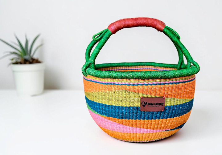 Lamisi-Handwoven Bolga Basket – Fair Trade