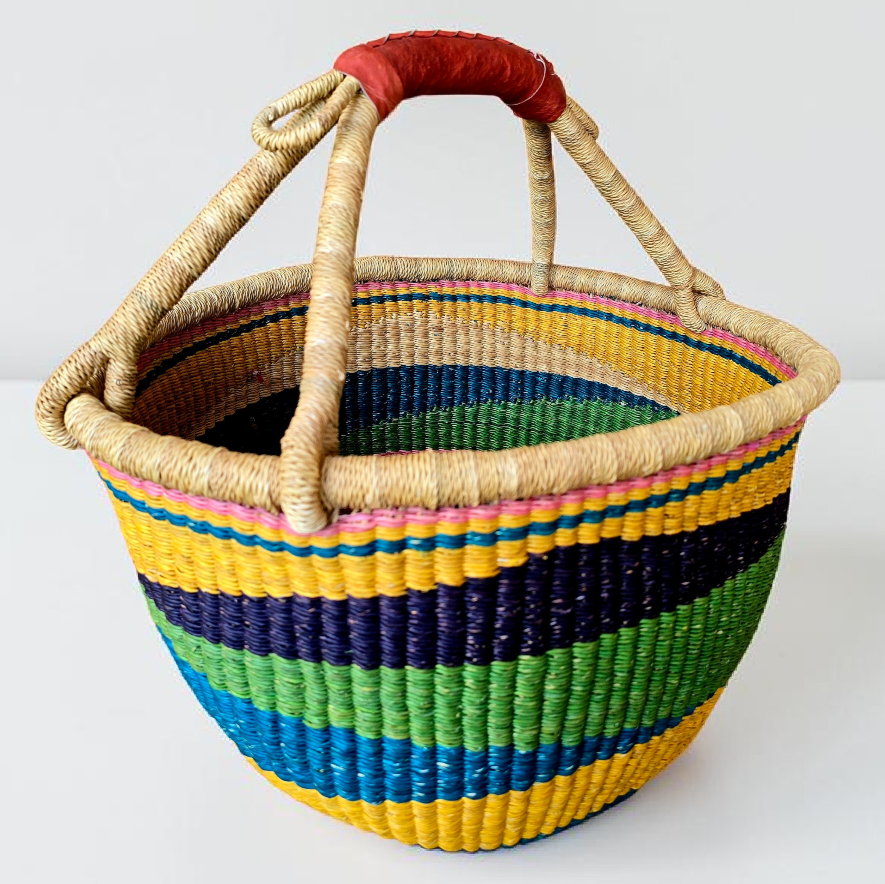 Adobea-Handwoven Bolga Basket – Fair Trade