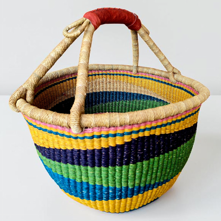 Adobea-Handwoven Bolga Basket – Fair Trade
