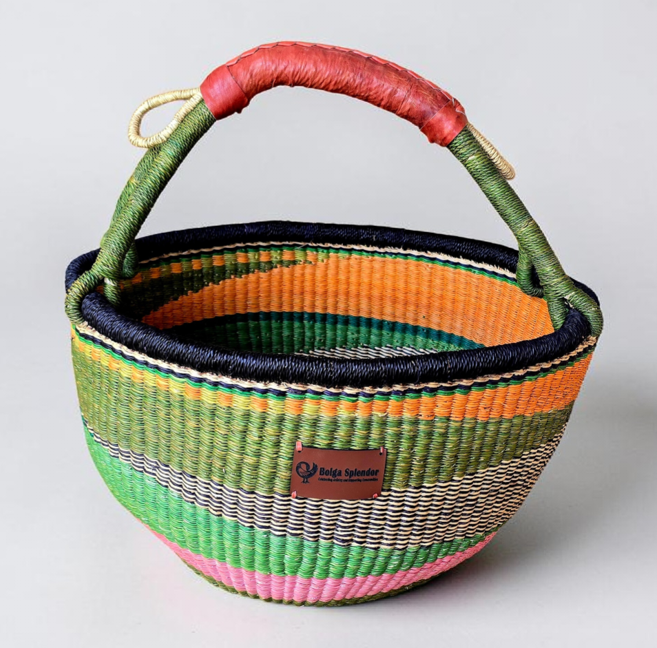 Asabea-Handwoven Bolga Basket – Fair Trade