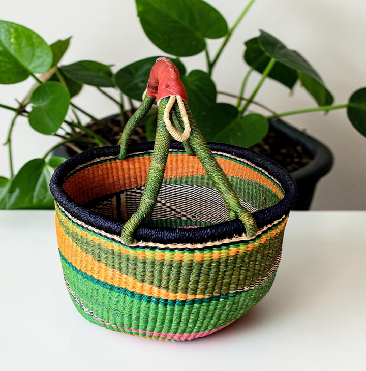 Asabea-Handwoven Bolga Basket – Fair Trade