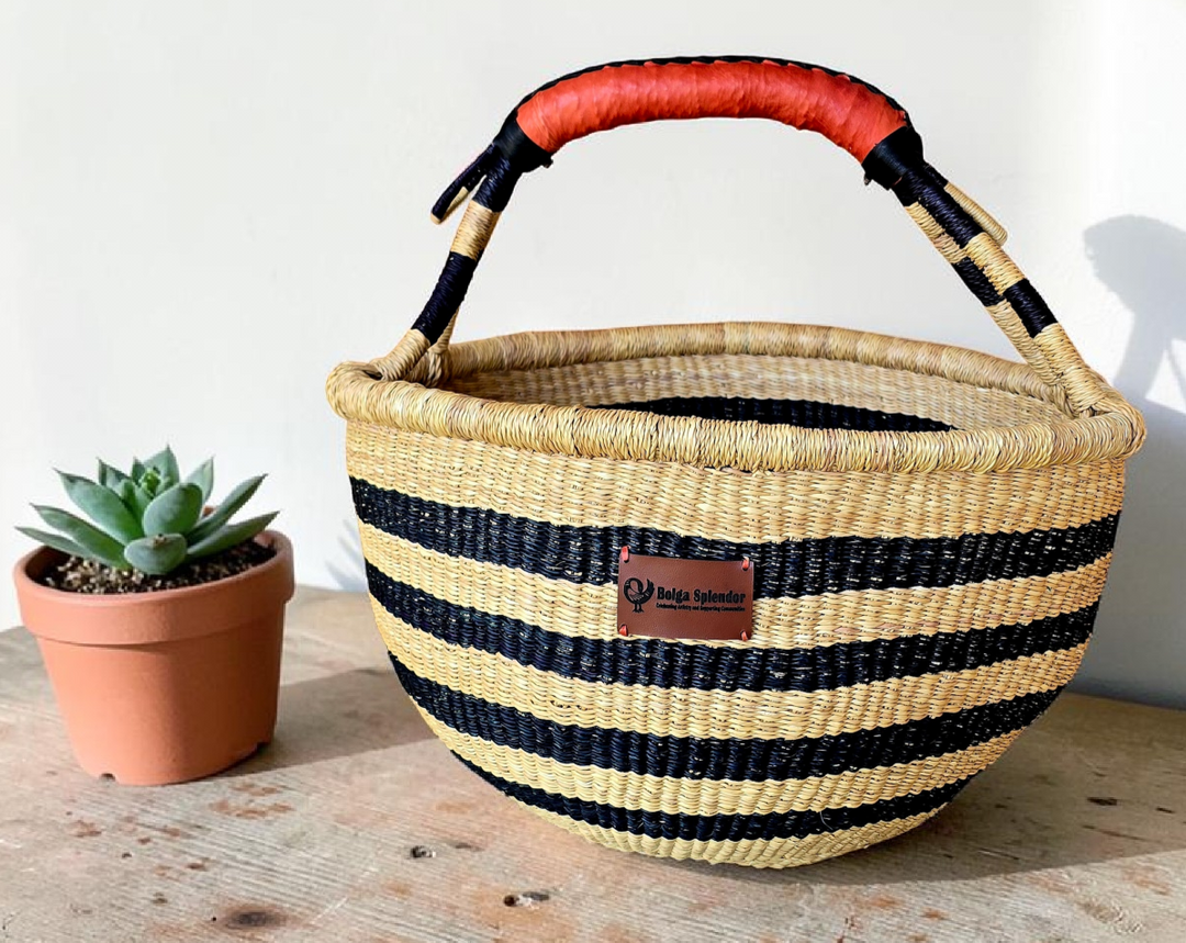 Assibi-Handwoven Bolga Basket – Fair Trade
