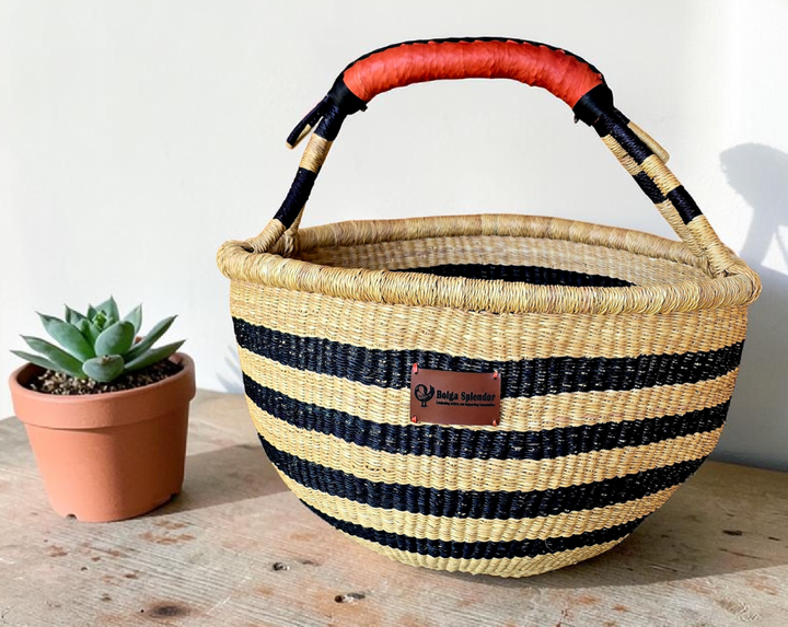 Assibi-Handwoven Bolga Basket – Fair Trade