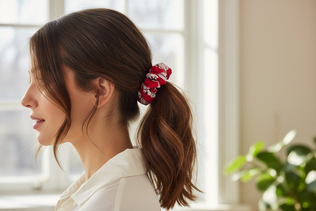 Second Life Scrunchies | Upcycled Fabric Hair Accessories