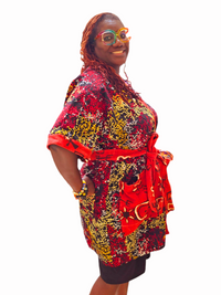 Kimono Ankara and Mudcloth