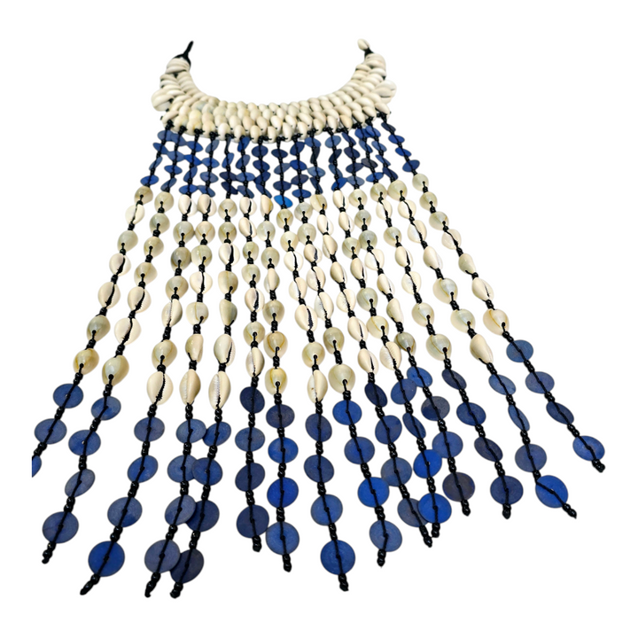 Sarauniya-Cowrie Statement Necklace