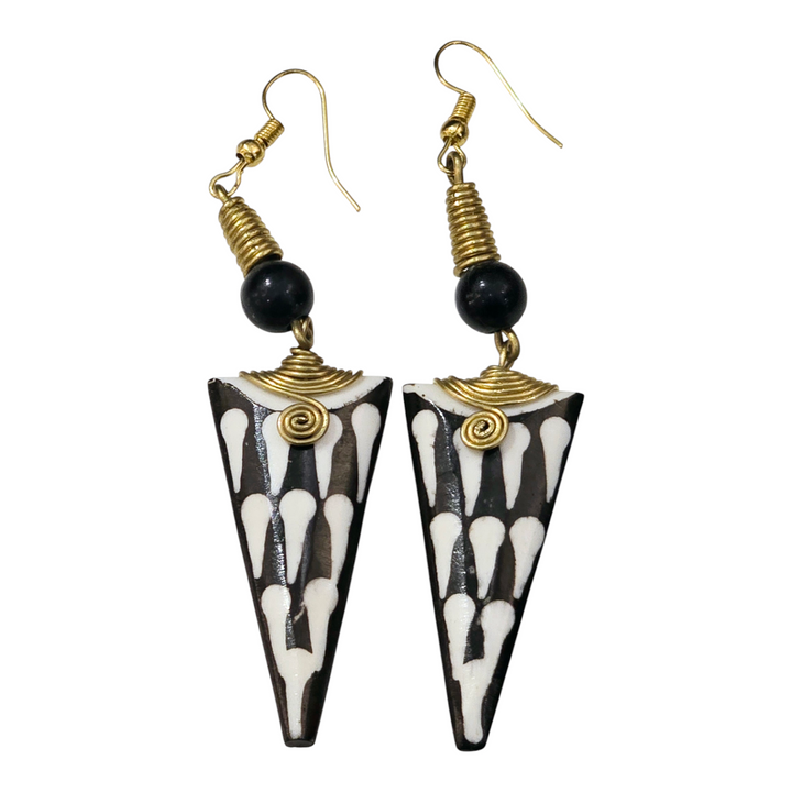 African Dangling Drop Statement Earrings