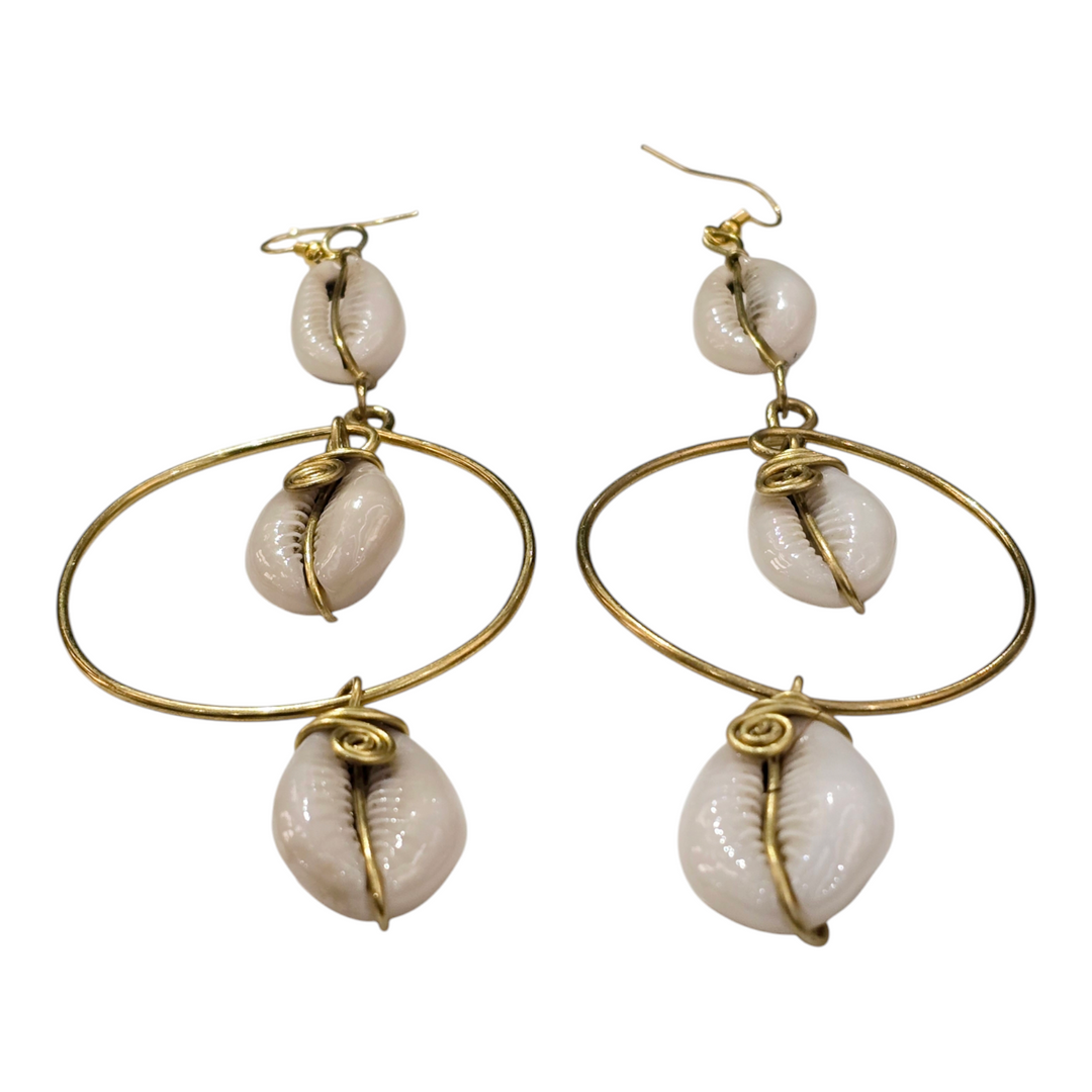 African Dangling Drop Statement Earrings