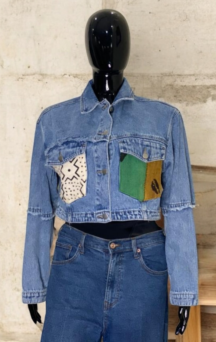 Tumi-Denim Fusion Upcycled Jacket