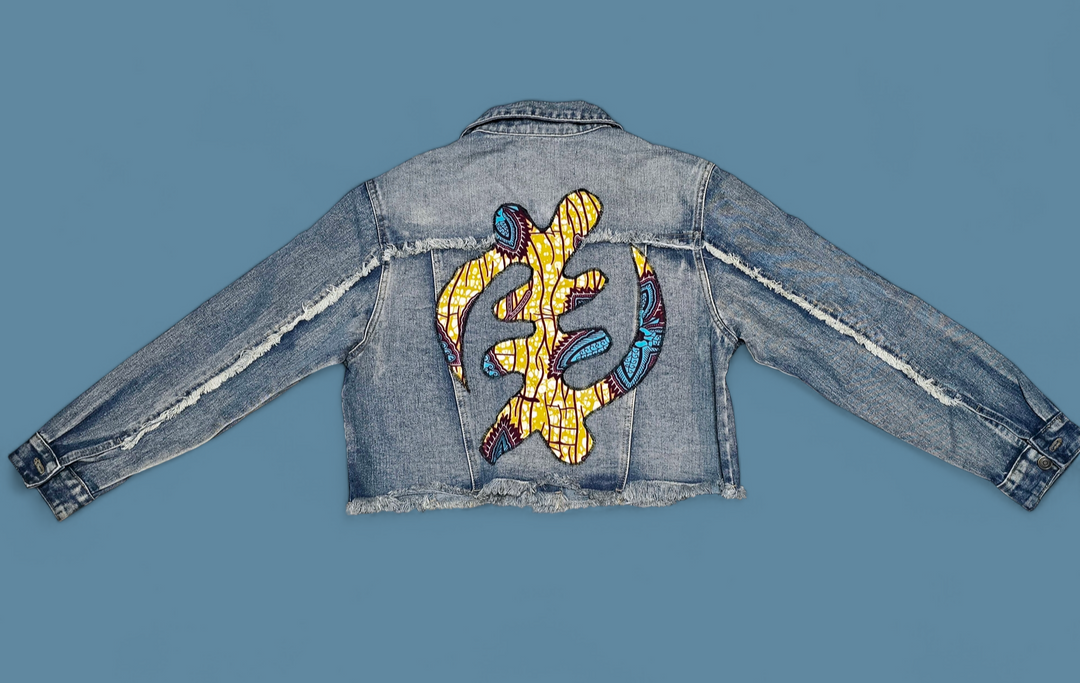 Nsoroma -Denim Fusion Upcycled Jacket