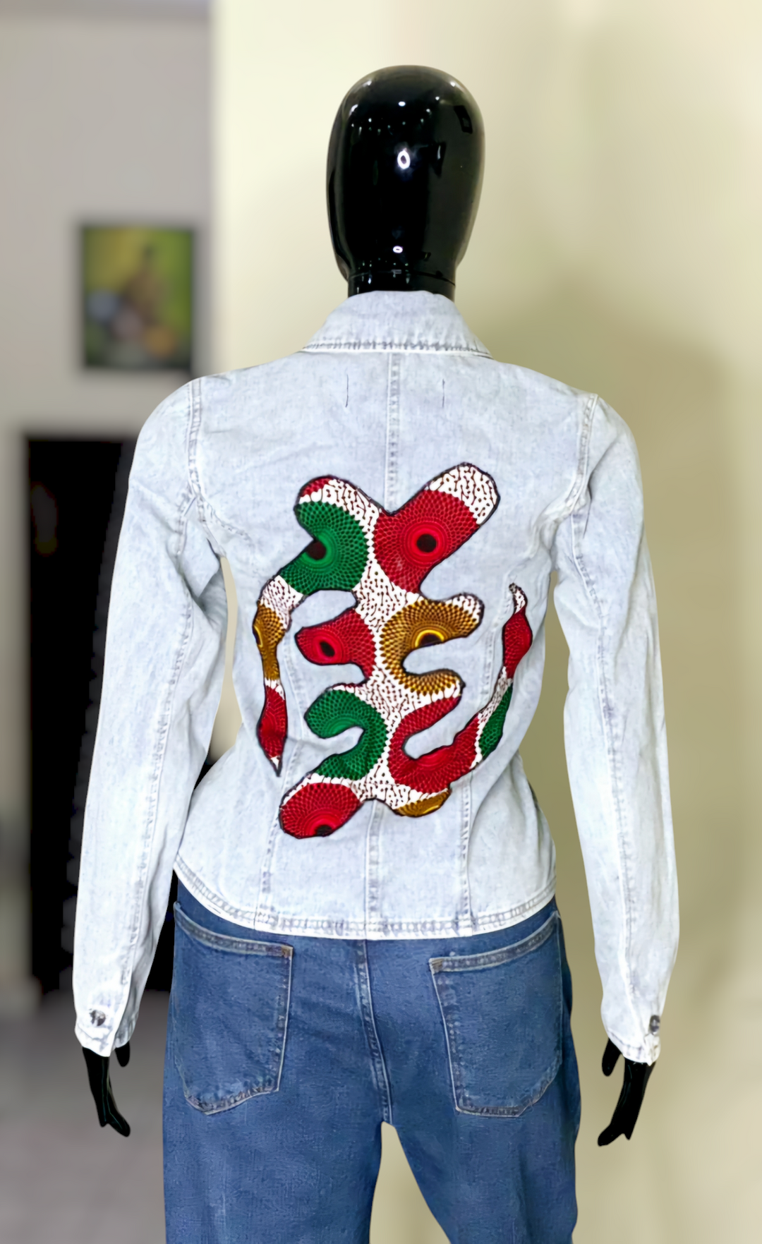 Ohenewaa-Denim Fusion Upcycled Jacket