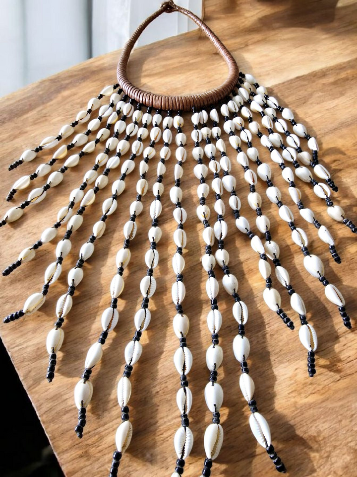 Nabina- Cowrie Statement Necklace