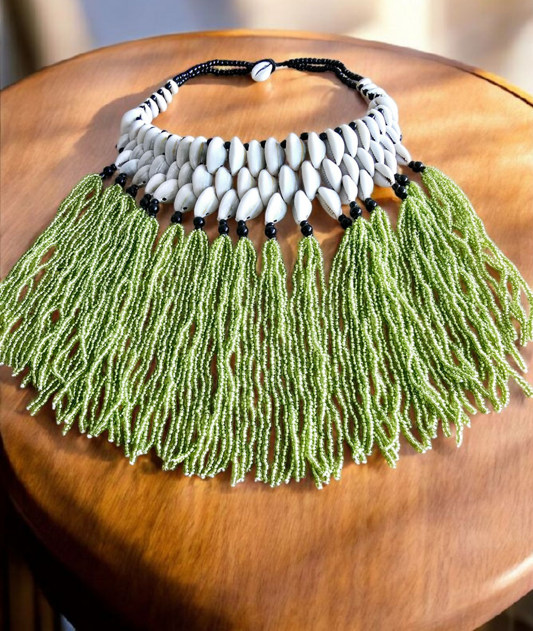 Pɔka - Cowrie Statement Necklace