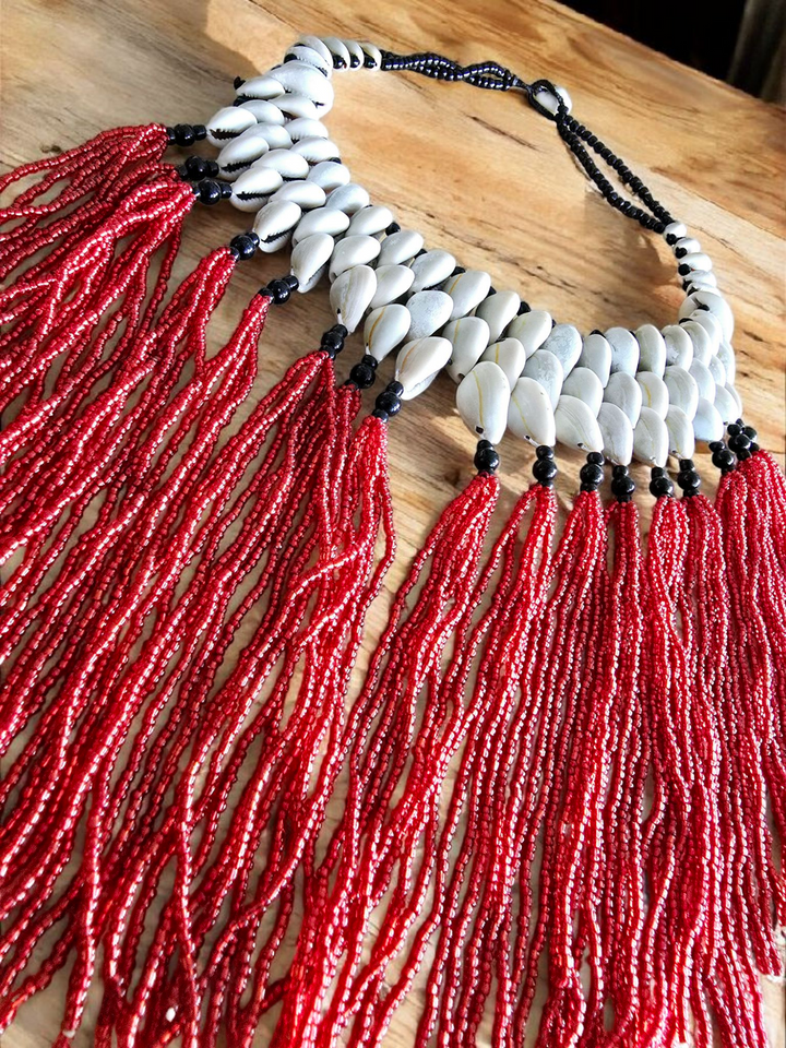 Pɔka - Cowrie Statement Necklace