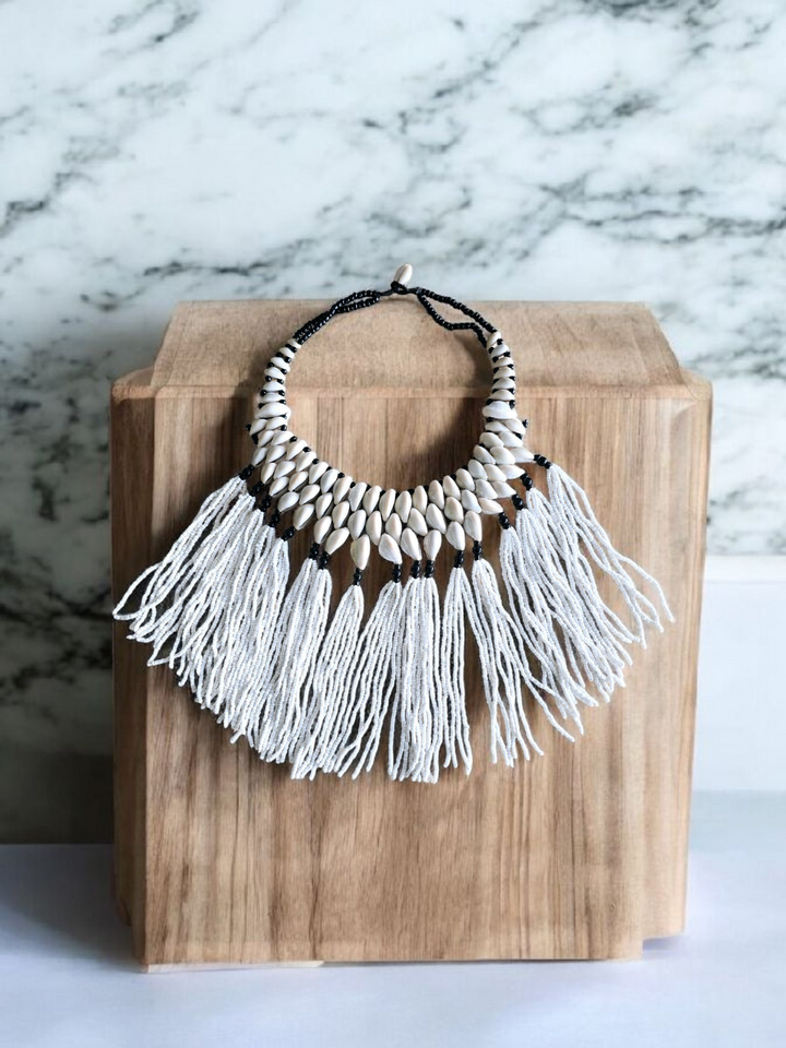 Pɔka - Cowrie Statement Necklace