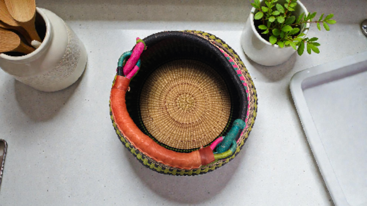Bolga Pot Basket – Handwoven by the Women of Ayebase
