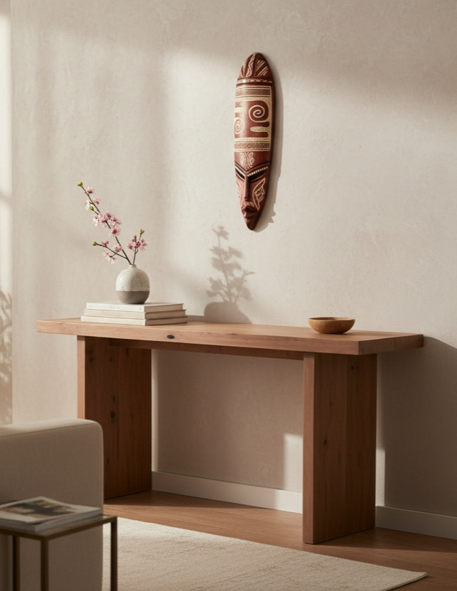 Adinkra Hand Carved African Mask-Gyawu