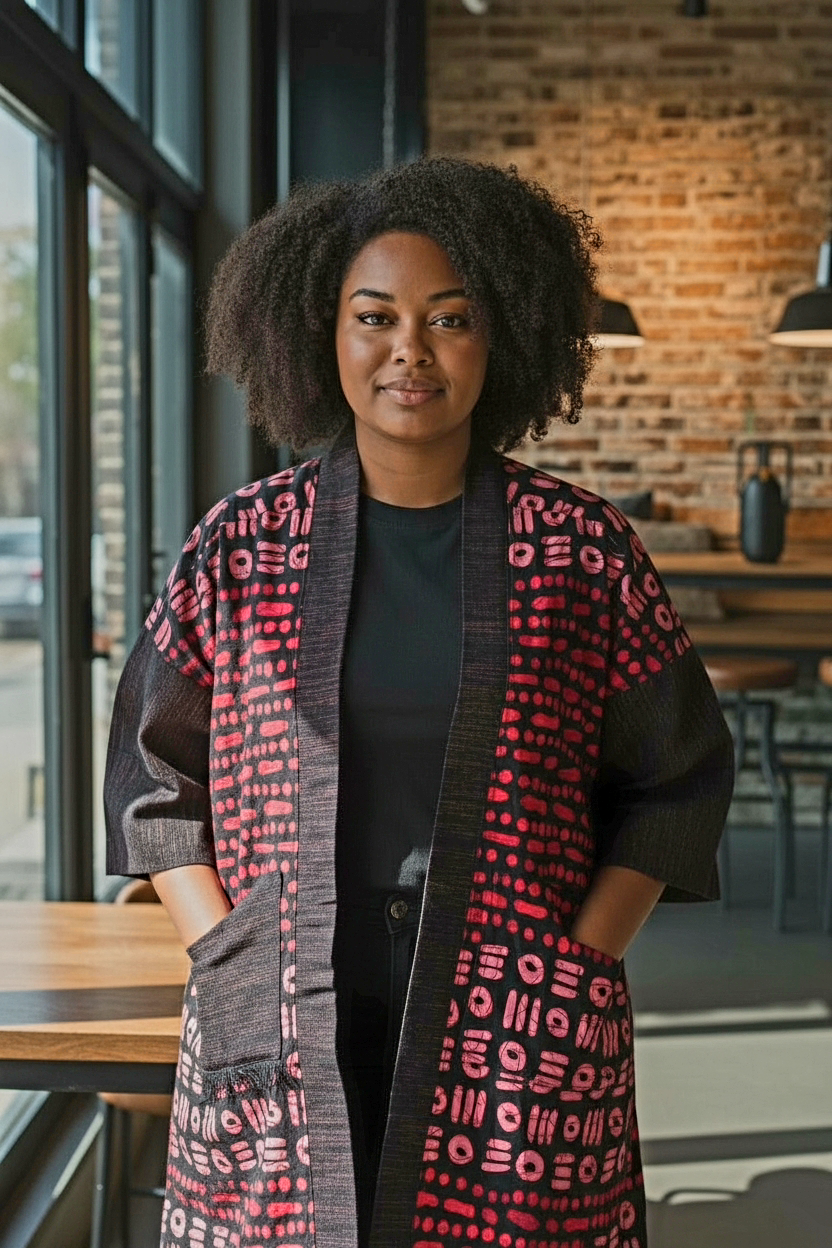Regal Kente Kimono