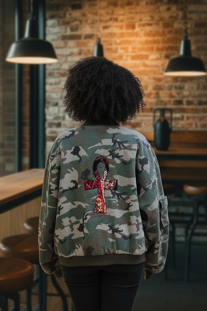 Ayeley-Denim Fusion Upcycled Jacket