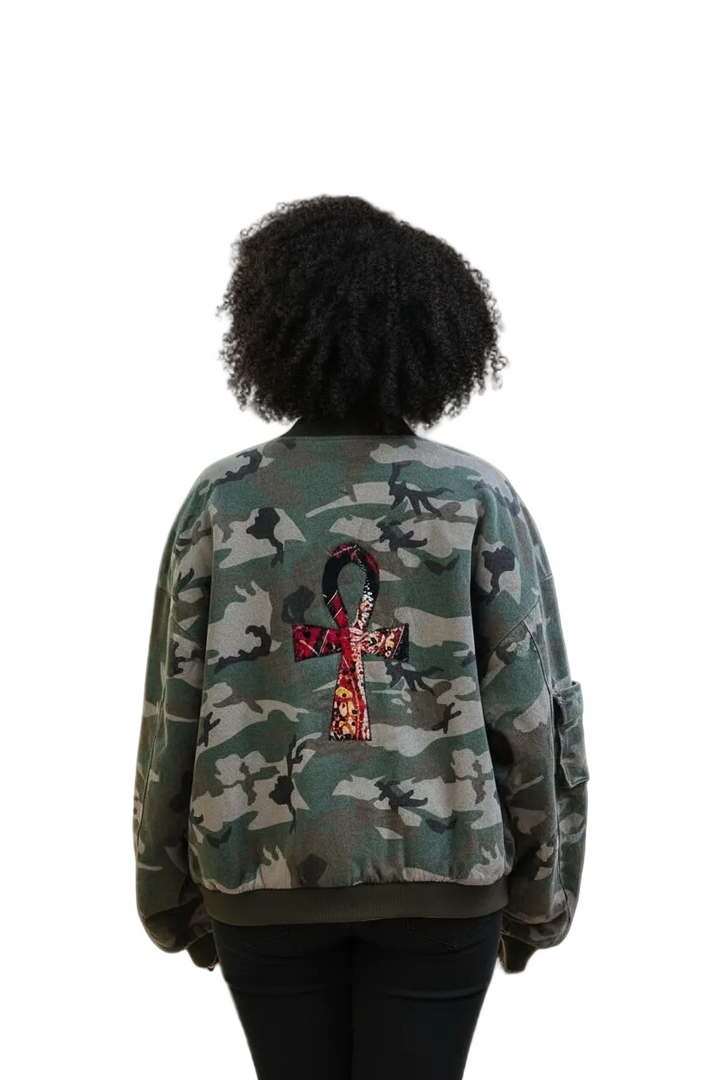 Ayeley-Denim Fusion Upcycled Jacket