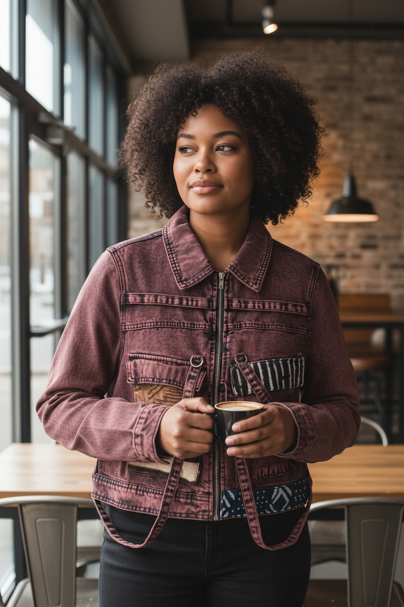 Duafe-Denim Fusion Upcycled Jacket