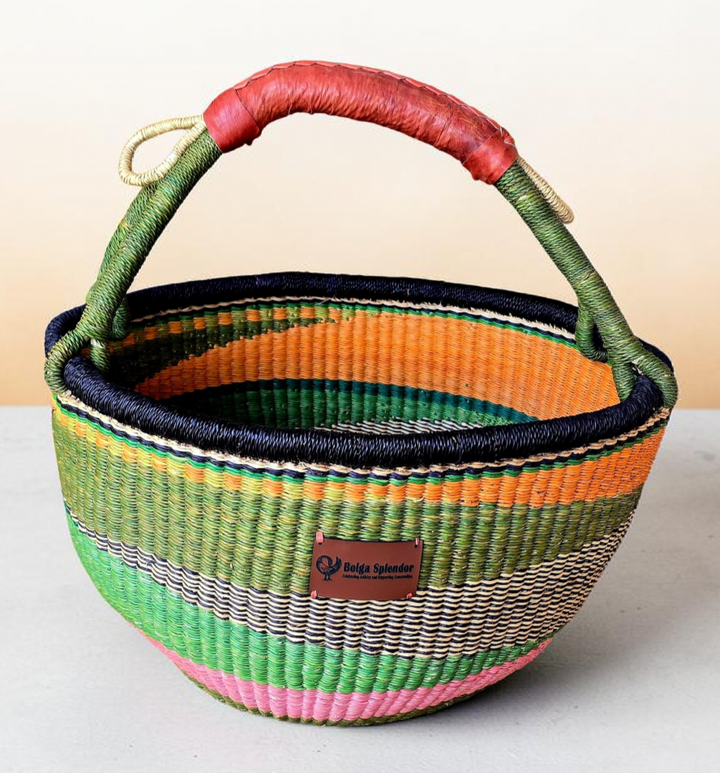 Asabea-Handwoven Bolga Basket – Fair Trade