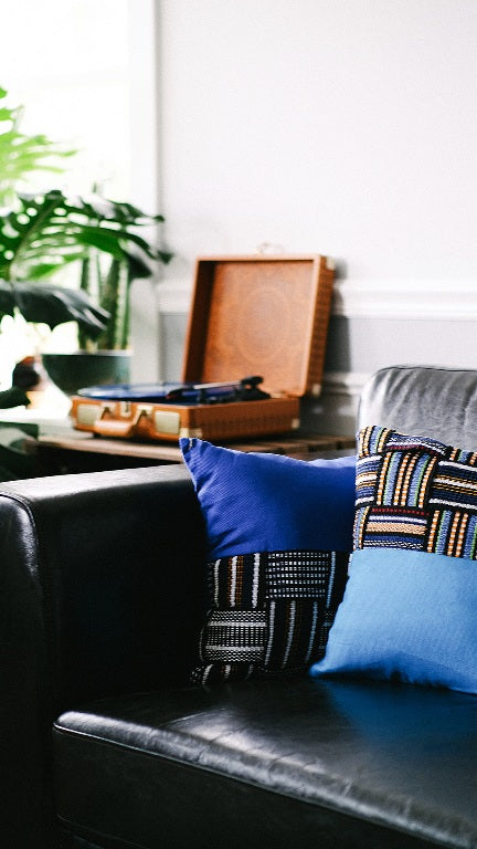 Handwoven Fugu Accent Pillow