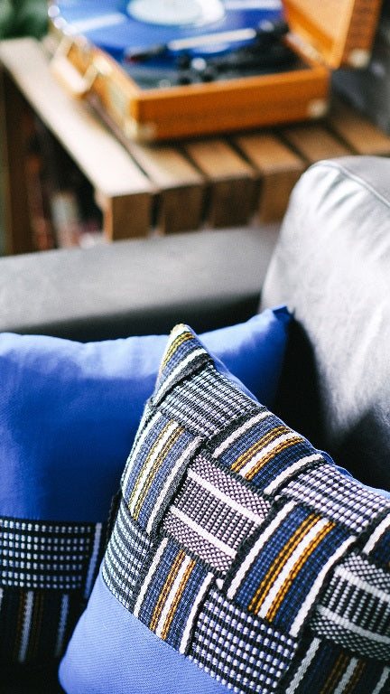 Handwoven Fugu Accent Pillow