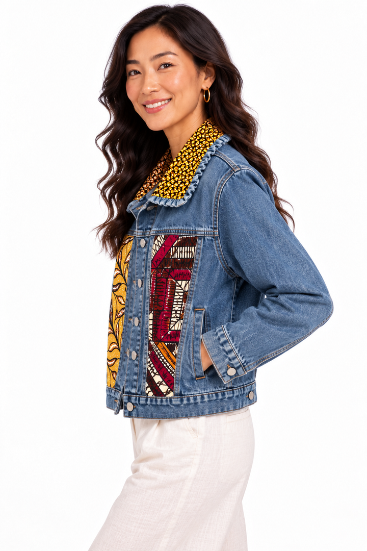 Nyameba -Denim Fusion Upcycled Jacket