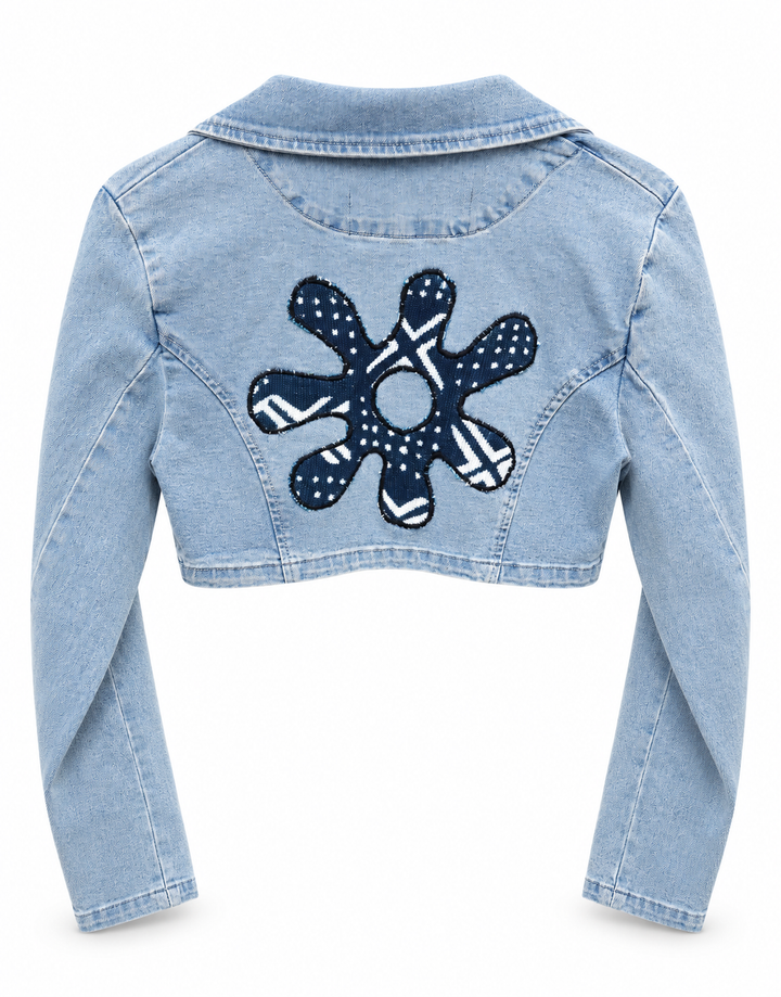 Ananse Ntontan Denim Fusion Upcycled Jacket