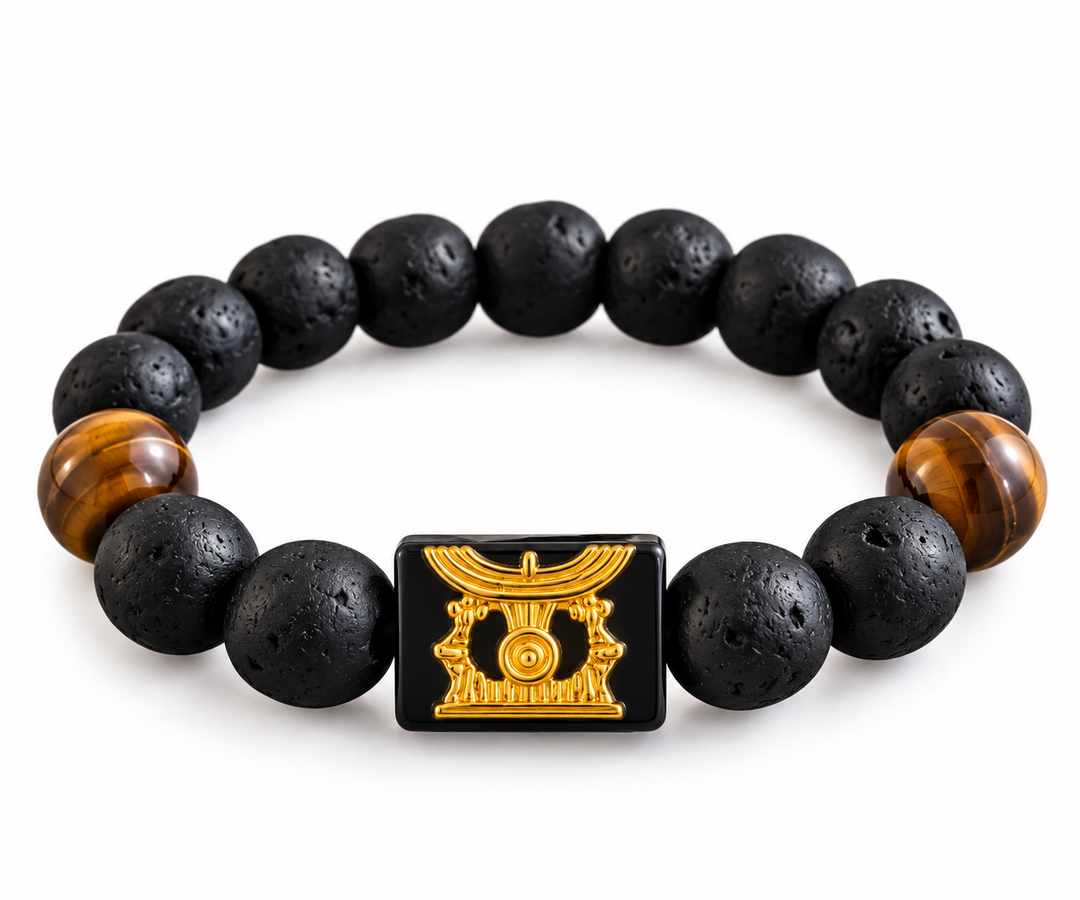 EcoAdinkra Ohene Adwa Bracelet | Recycled Glass Beads – Handmade in Ghana