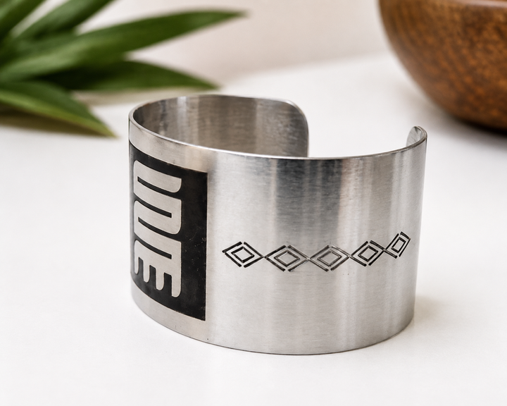 Nkyinkyim Recycled Ghanaian Coin Cuff Bracelet