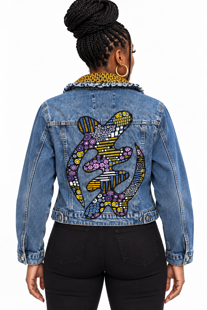 Nyameba -Denim Fusion Upcycled Jacket