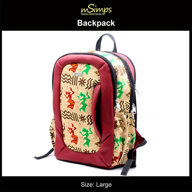Book Bag For Schools | mSimps Handmade Backpack | Ayebea's Sankofa
